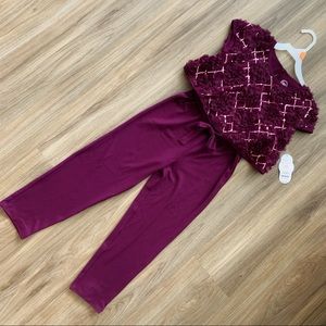 Little Girl’s Purple Jumpsuit